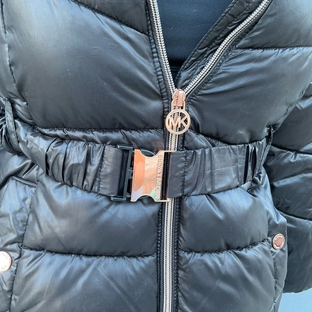 Michael Kors Black Puffer Jacket for Kids Girls Jacket Size 10/12
